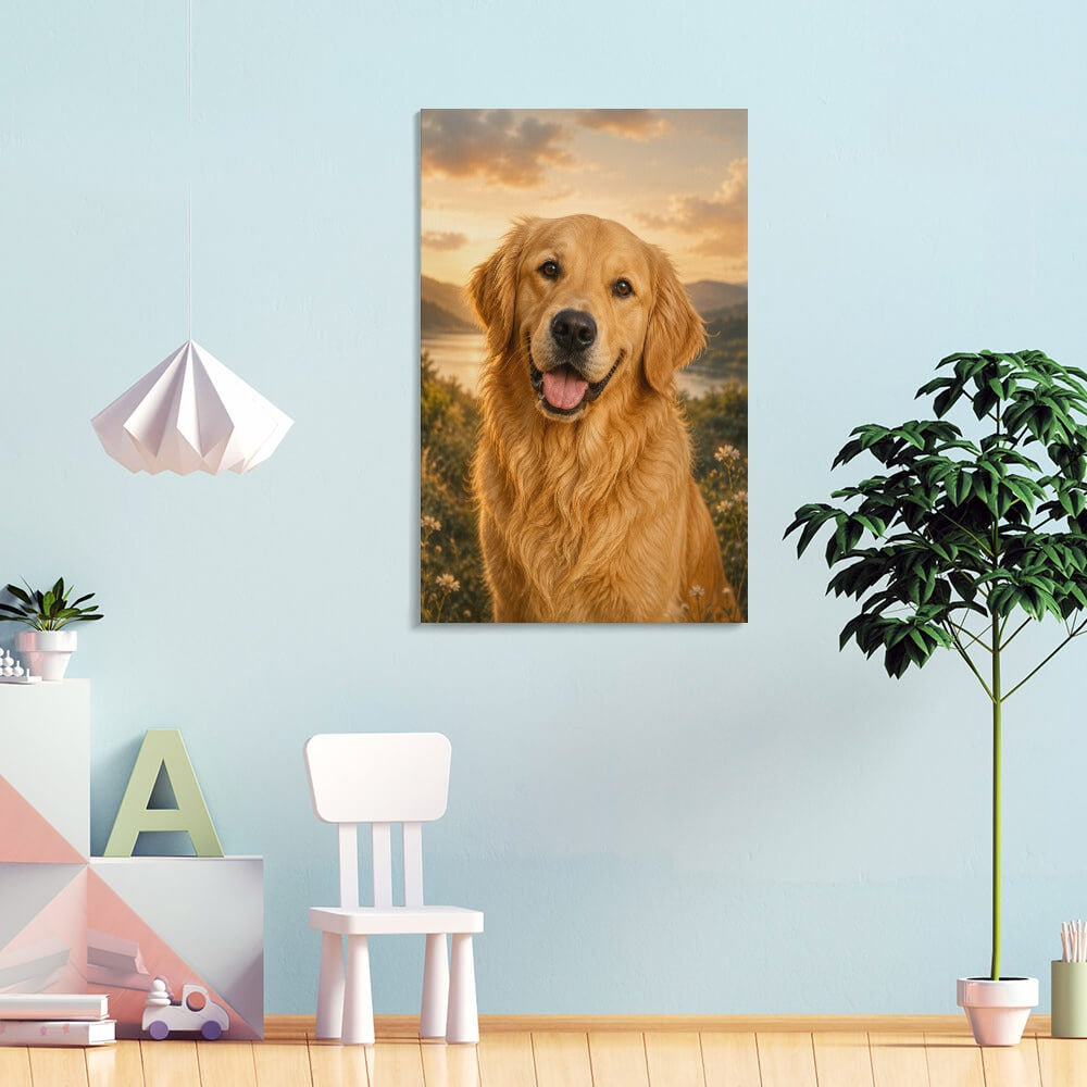 Furazzi Custom Pet Portrait Canvas – Made From Your Pet’s Photo