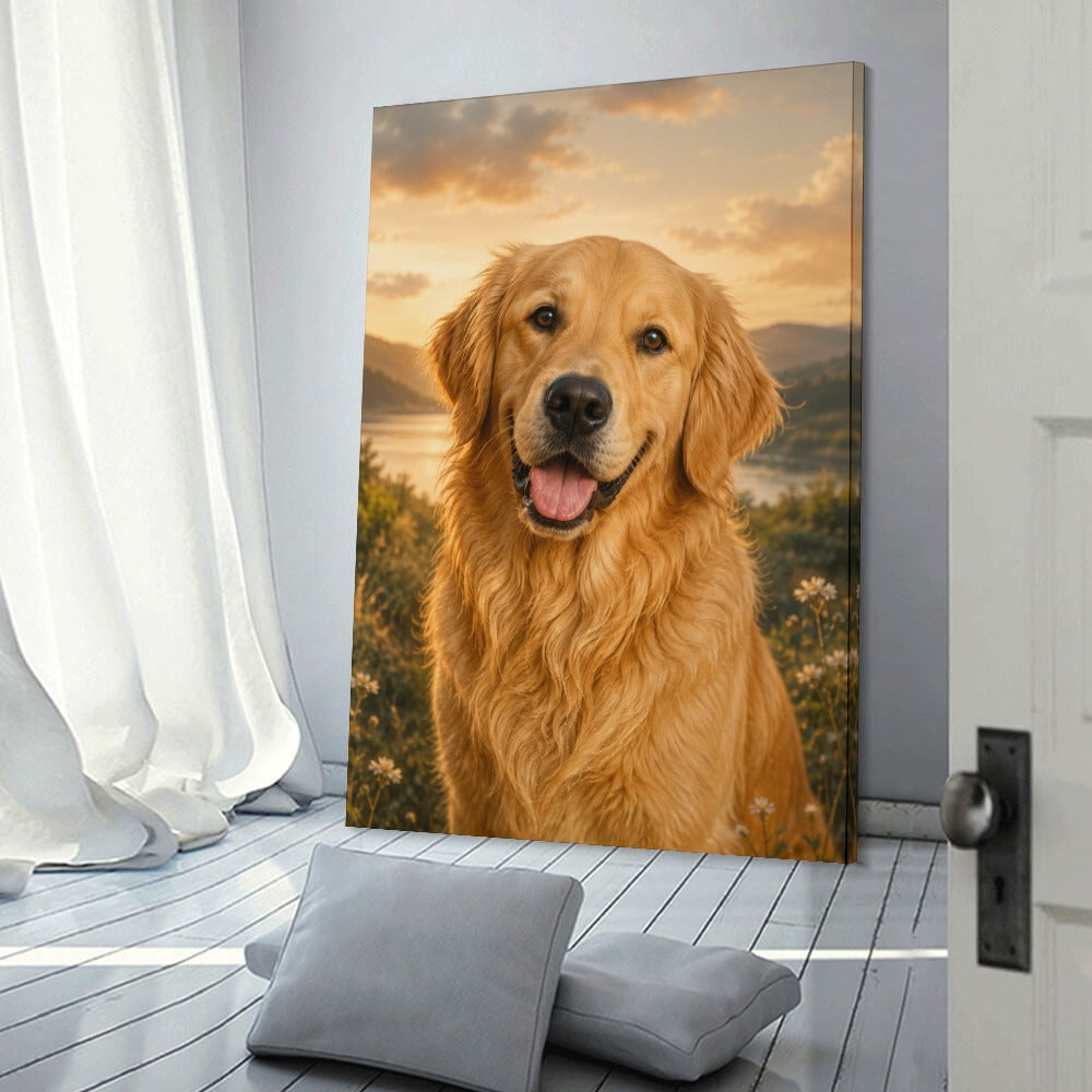 Furazzi Custom Pet Portrait Canvas – Made From Your Pet’s Photo