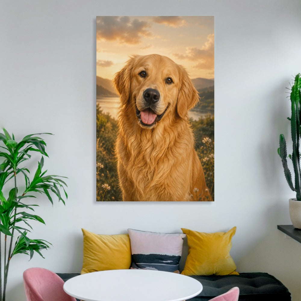 Furazzi Custom Pet Portrait Canvas – Made From Your Pet’s Photo