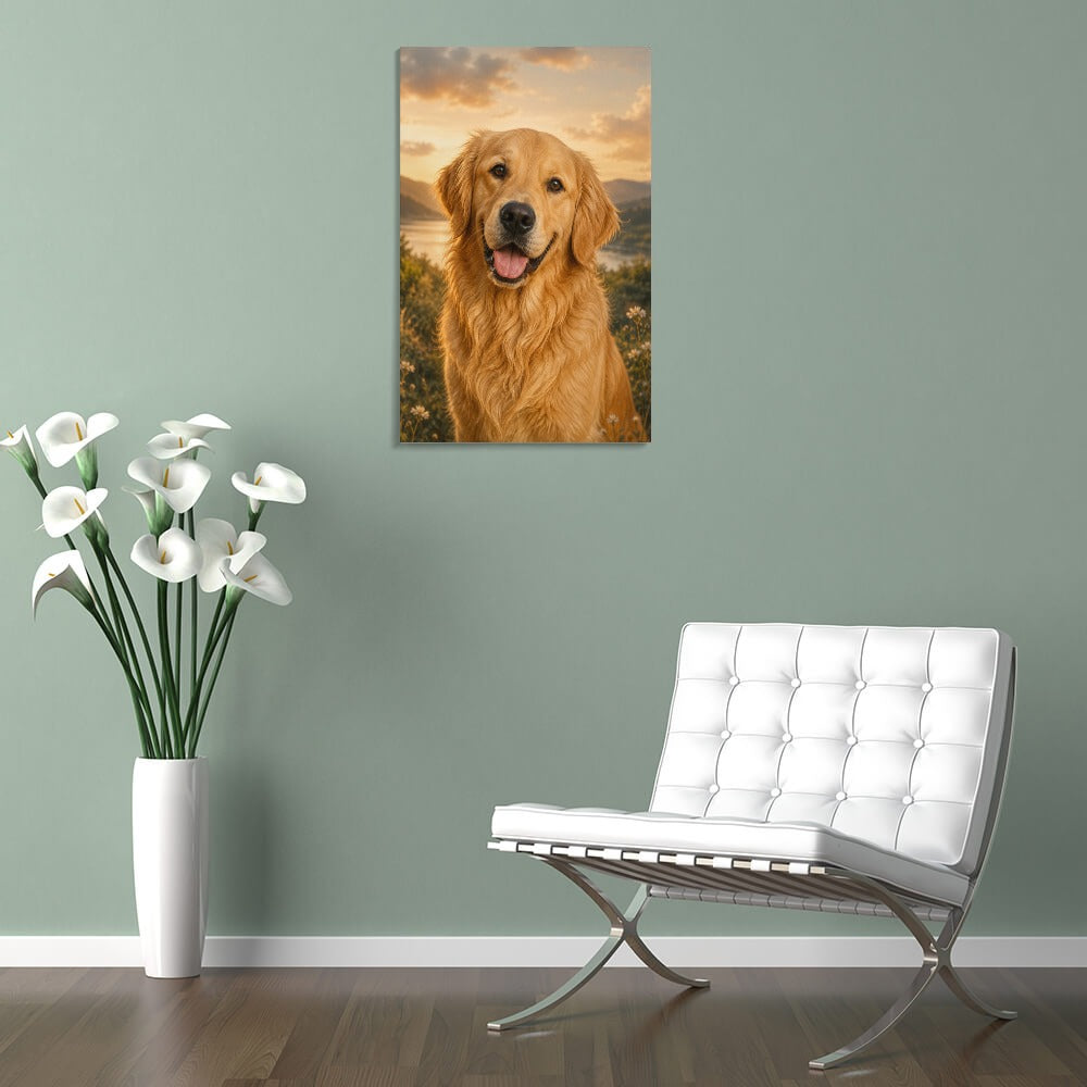 Furazzi Custom Pet Portrait Canvas – Made From Your Pet’s Photo